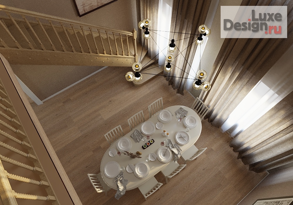 Дизайн интерьера коттеджа "Дизайн-проект частного дома " (фото 1)