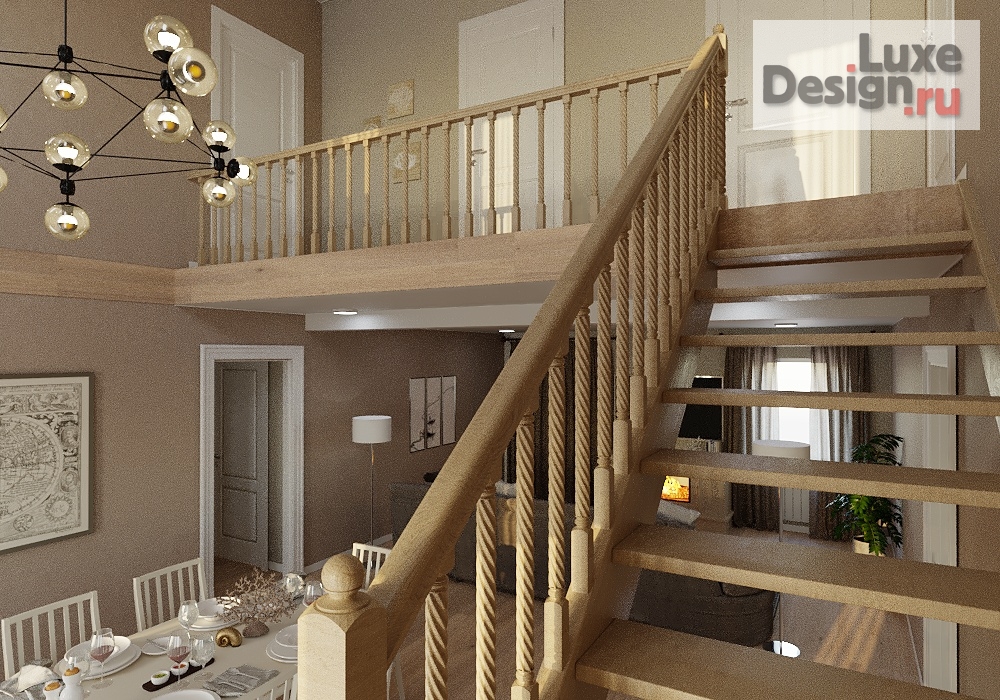 Дизайн интерьера коттеджа "Дизайн-проект частного дома " (фото 2)