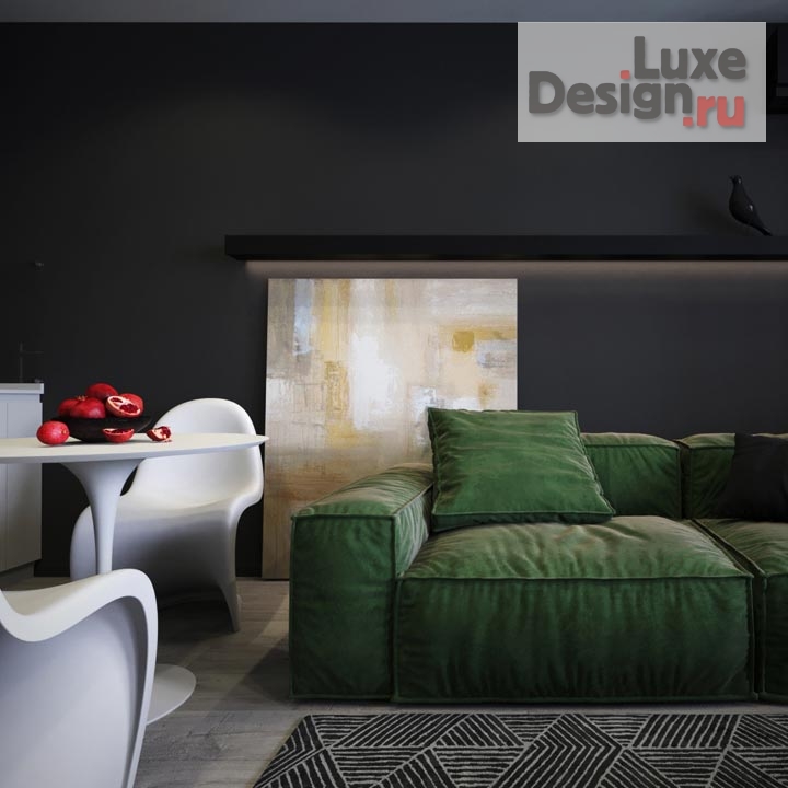 Дизайн интерьера однокомнатной квартиры "FLOR" (фото 1)