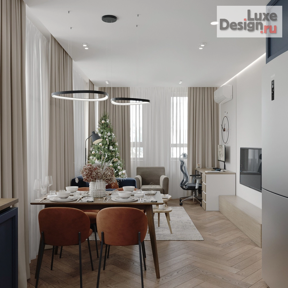 Дизайн интерьера трехкомнатной квартиры "Жк.Баланс " (фото 16)