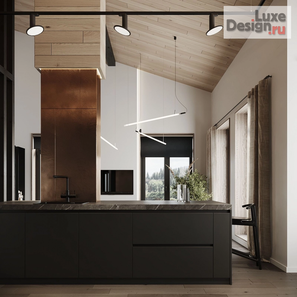 Дизайн интерьера загородного дома "Dubrovka" (фото 3)