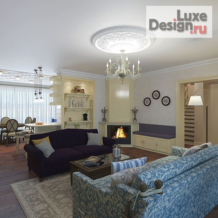 Дизайн интерьера гостиной "Дизайн-проект гостиной" (фото 1)