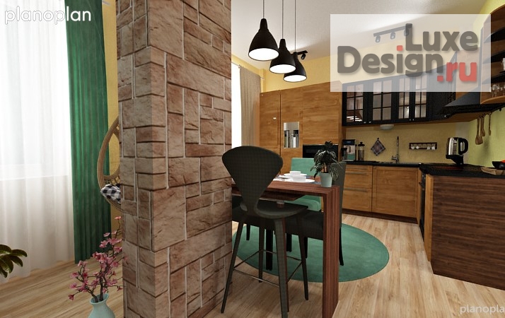 Дизайн интерьера квартиры студии "Квартира-студия для молодой женщины" (фото 3)