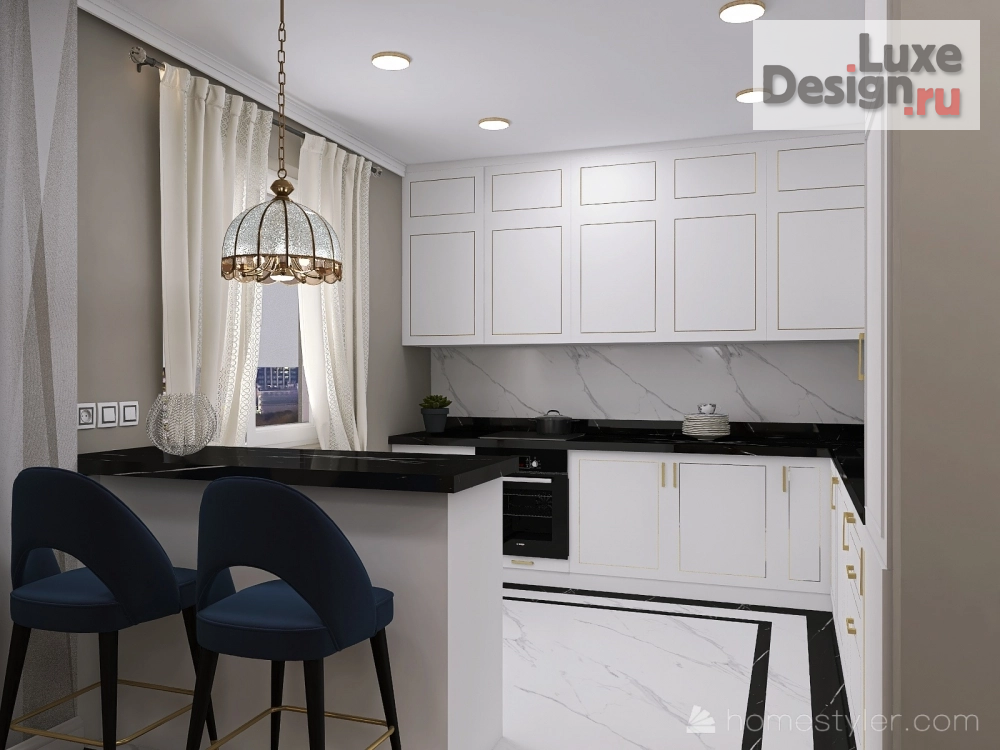 Дизайн интерьера трехкомнатной квартиры "Трехкомнатная квартира ЖК Флотилия" (фото 12)