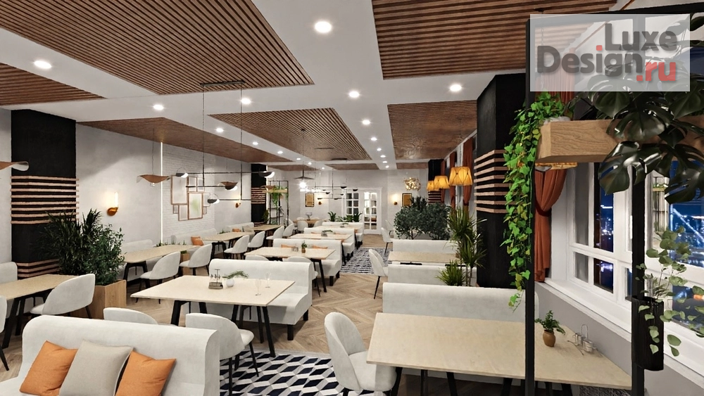 Дизайн интерьера ресторана "Ресторан/кафе/гастробистро" (фото 11)