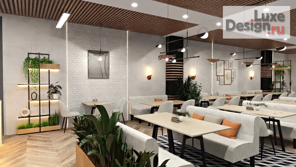Дизайн интерьера ресторана "Ресторан/кафе/гастробистро" (фото 14)