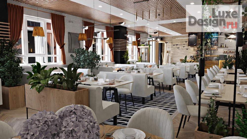 Дизайн интерьера ресторана "Ресторан/кафе/гастробистро" (фото 4)