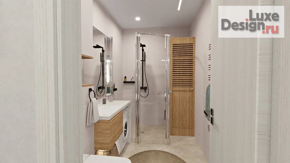 Дизайн интерьера двухкомнатной квартиры "2 ком. квартира-студия ЖК Академ-Центр г. Екатеринбург" (фото 20)