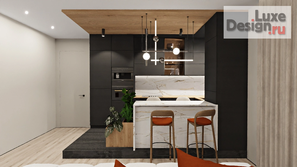 Дизайн интерьера трехкомнатной квартиры "Квартира для семьи" (фото 3)