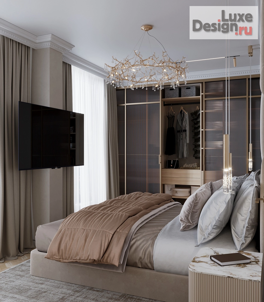 Дизайн интерьера четырехкомнатной квартиры "ЖК "ЕВРОПЕЙСКИЙ БЕРЕГ"" (фото 10)