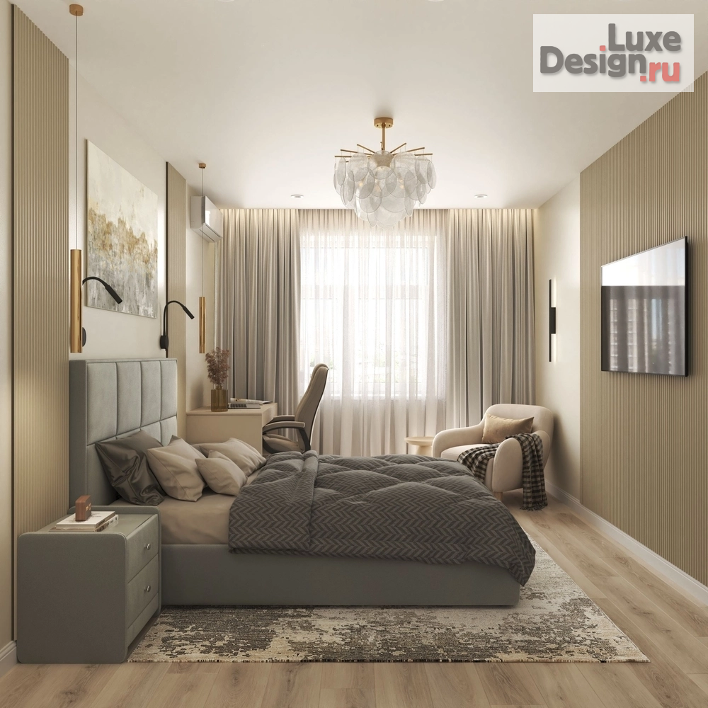 Дизайн интерьера четырехкомнатной квартиры "Квартира в Квартале Основатели" (фото 6)