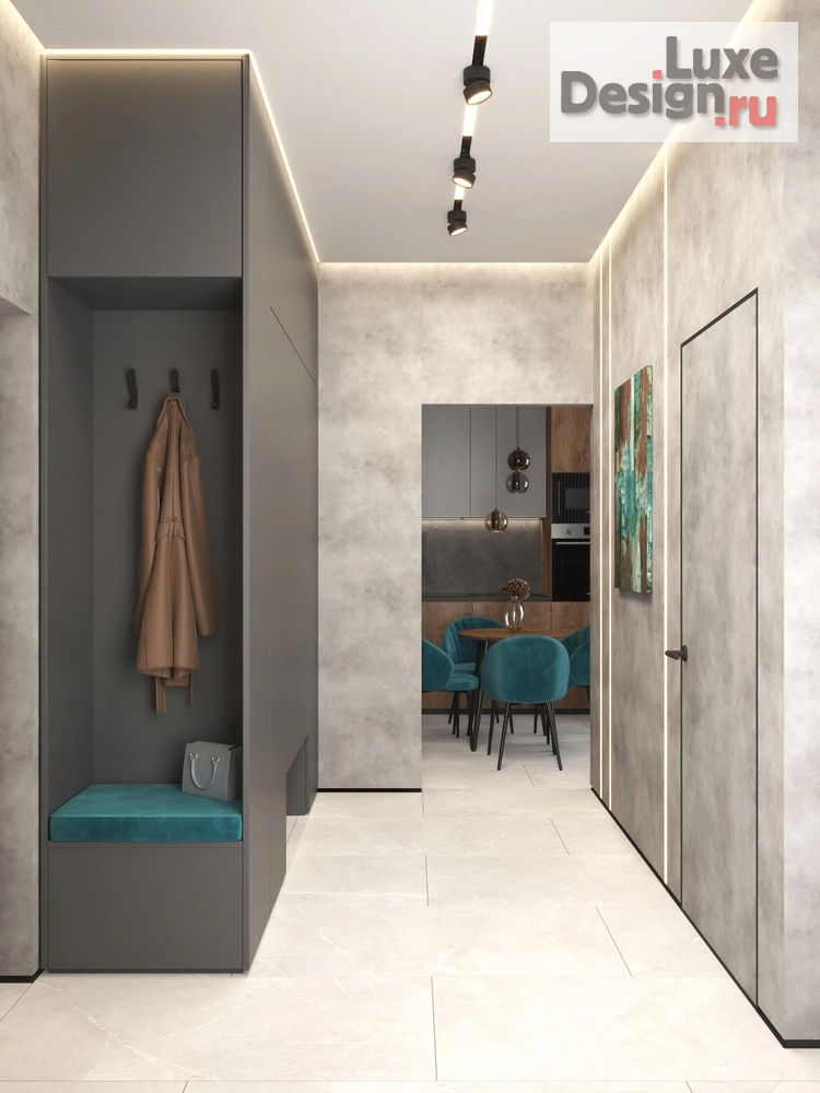 Дизайн интерьера трехкомнатной квартиры "Квартира в доме-небоскребе GRANDO" (фото 12)