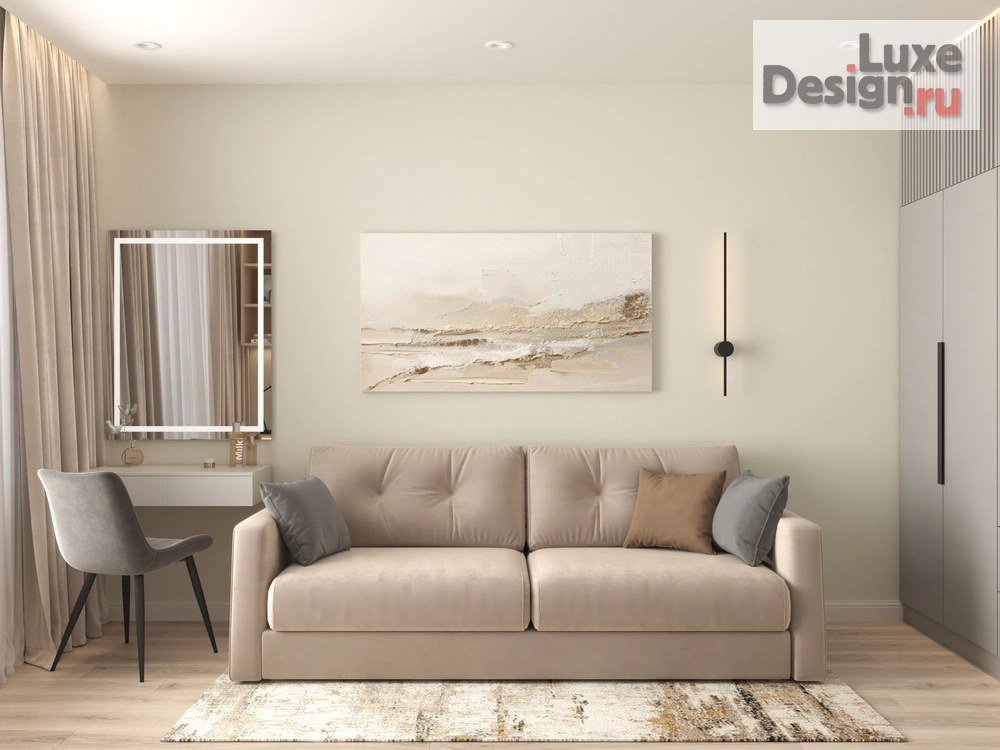 Дизайн интерьера четырехкомнатной квартиры "Квартира в Квартале Основатели" (фото 8)