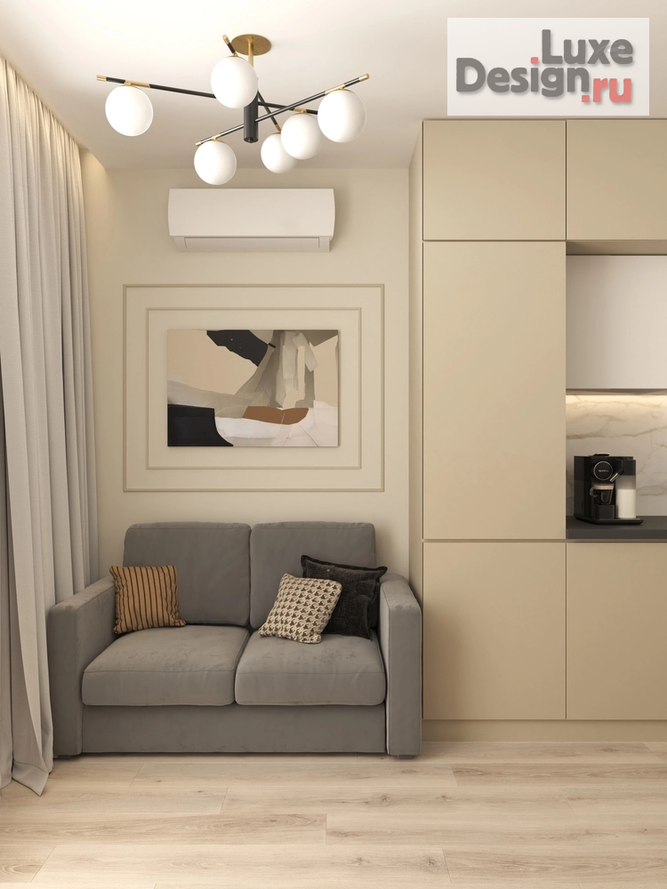 Дизайн интерьера четырехкомнатной квартиры "Квартира в Квартале Основатели" (фото 2)