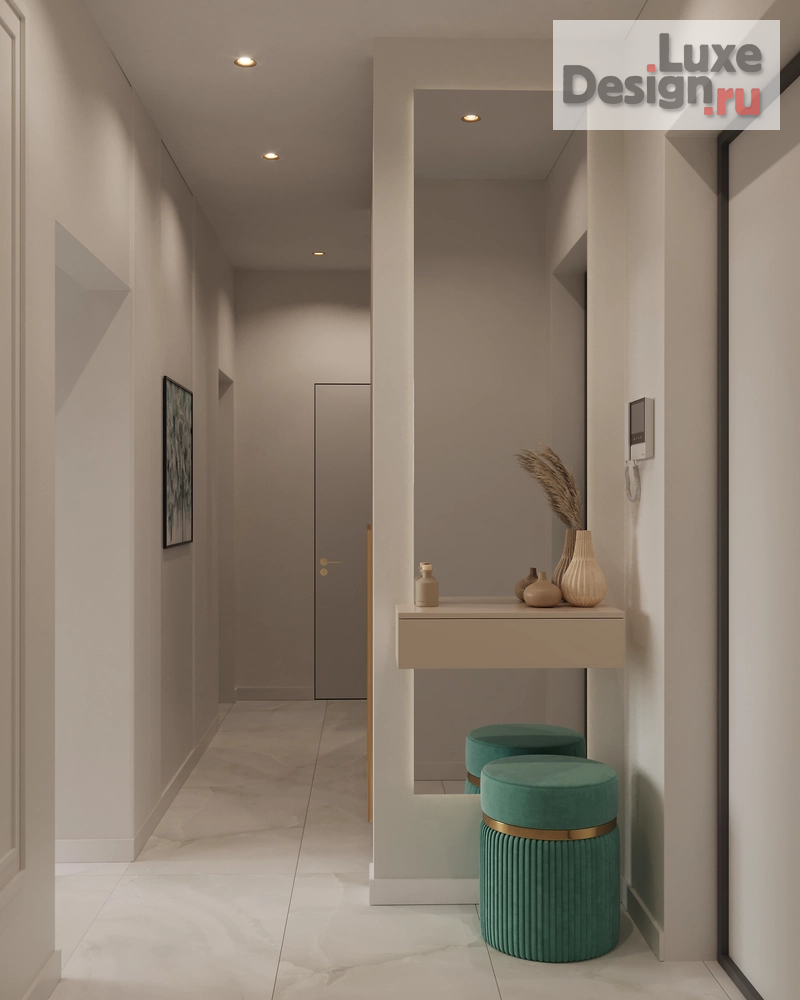 Дизайн интерьера двухкомнатной квартиры "Квартира 52 кв.м. в ЖК Комсомольский проспект " (фото 8)