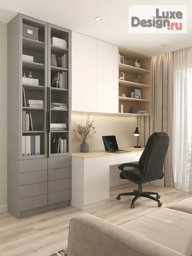 Дизайн интерьера четырехкомнатной квартиры "Квартира в Квартале Основатели" (фото 10)