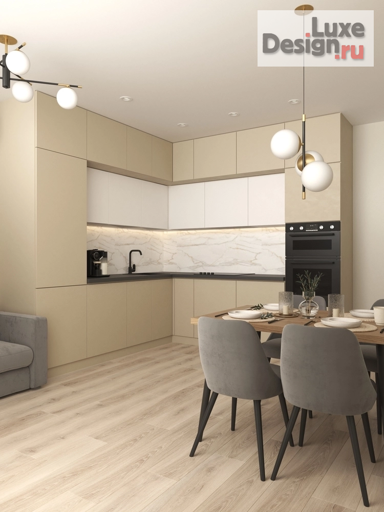 Дизайн интерьера четырехкомнатной квартиры "Квартира в Квартале Основатели" (фото 3)