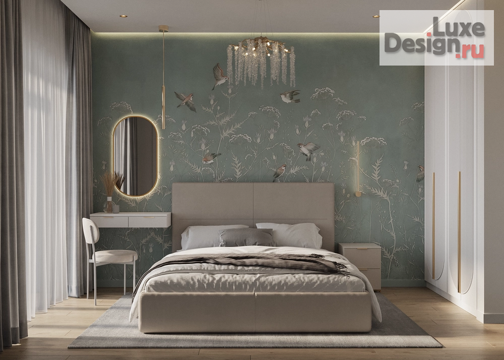 Дизайн интерьера двухкомнатной квартиры "Квартира 52 кв.м. в ЖК Комсомольский проспект " (фото 1)