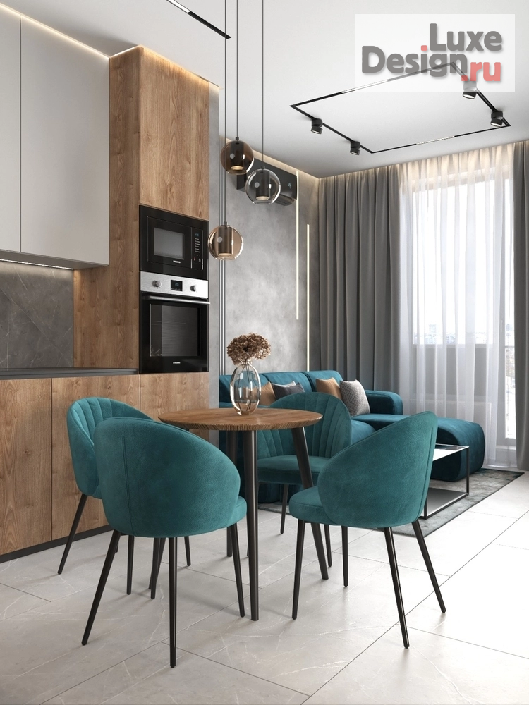 Дизайн интерьера трехкомнатной квартиры "Квартира в доме-небоскребе GRANDO" (фото 3)