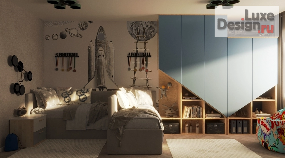 Дизайн интерьера детской "Детская для двух мальчиков" (фото 4)