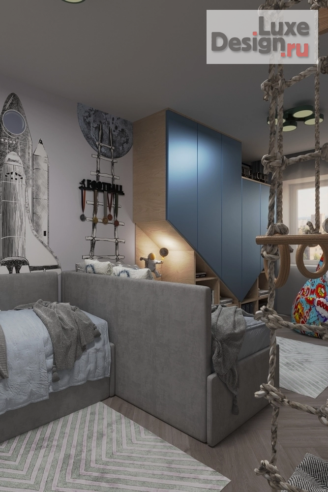 Дизайн интерьера детской "Детская для двух мальчиков" (фото 6)