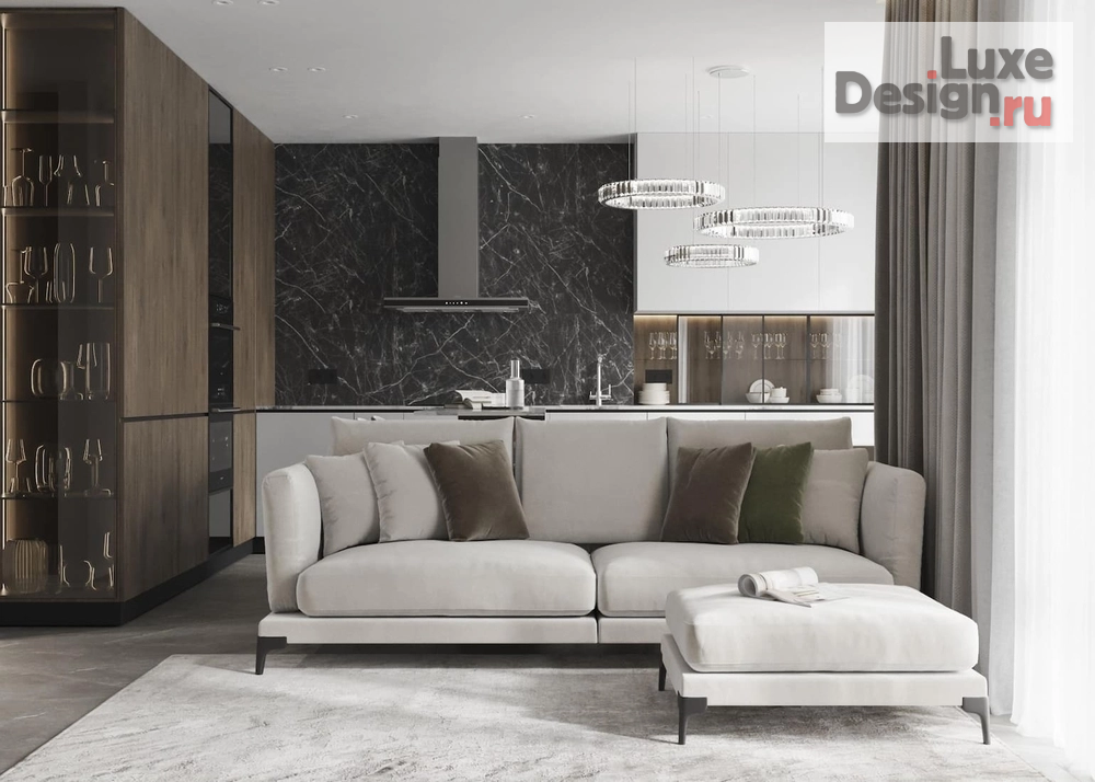 Дизайн интерьера квартиры "Дизайн 2-к квартиры, ЖК История, 63 м²" (фото 1)