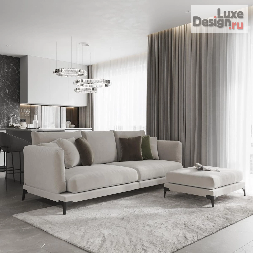 Дизайн интерьера квартиры "Дизайн 2-к квартиры, ЖК История, 63 м²" (фото 2)