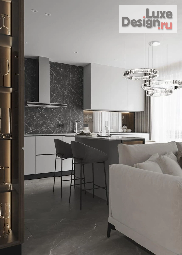 Дизайн интерьера квартиры "Дизайн 2-к квартиры, ЖК История, 63 м²" (фото 3)