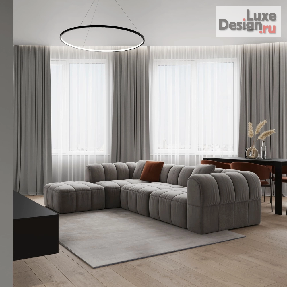 Дизайн интерьера квартиры "Дизайн 3-к квартиры, ЖК Флотилия, 99 м²" (фото 1)