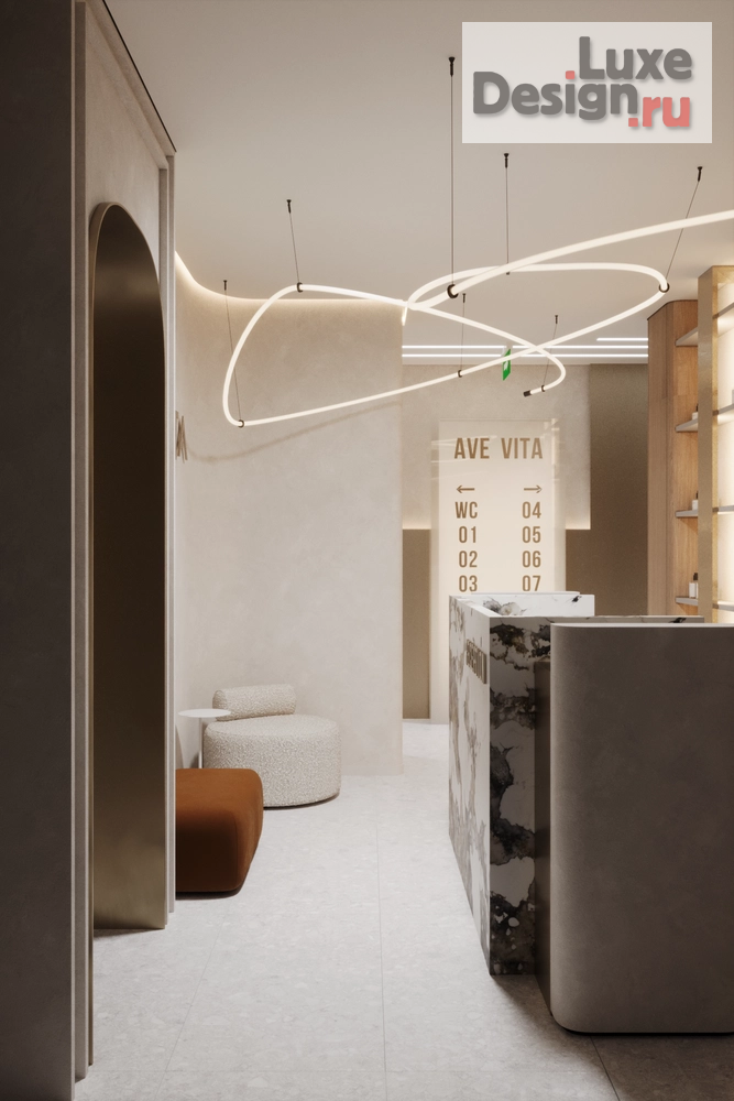 Дизайн интерьера салона красоты "AVE VITA" (фото 3)