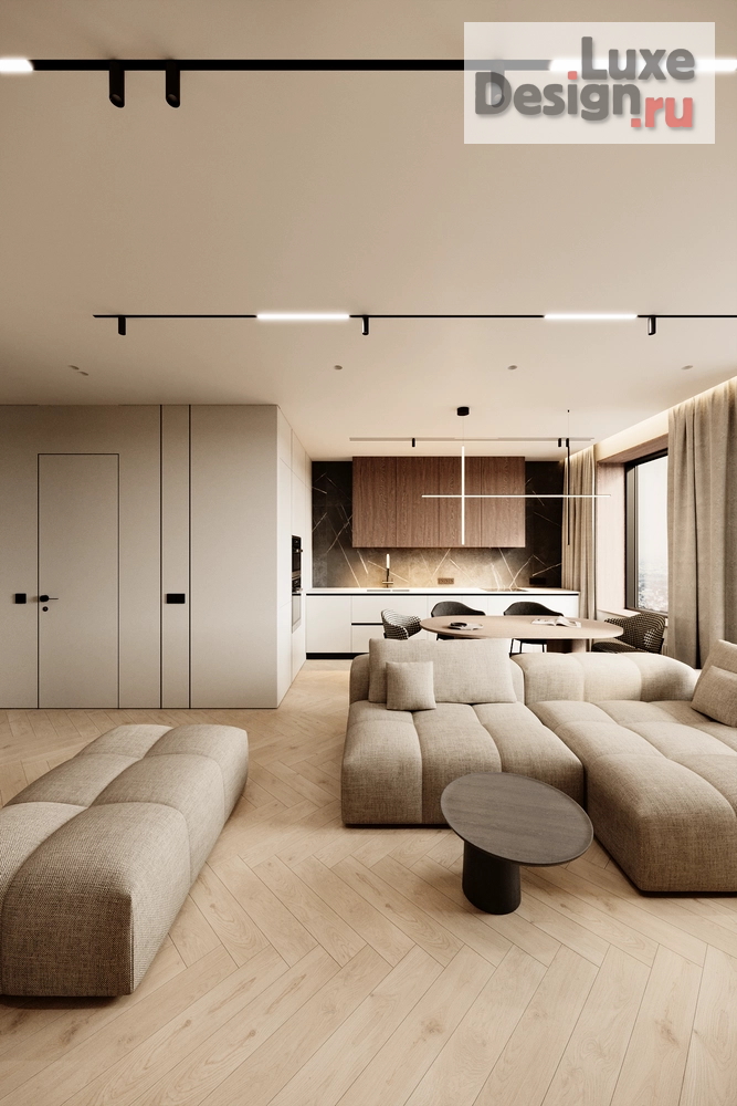 Дизайн интерьера двухкомнатной квартиры "CHICAGO RESIDENCE" (фото 6)