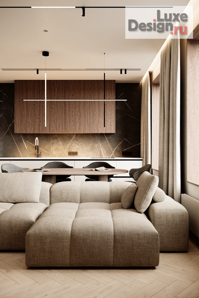 Дизайн интерьера двухкомнатной квартиры "CHICAGO RESIDENCE" (фото 5)