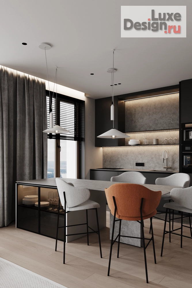 Дизайн интерьера двухкомнатной квартиры "RICHMOND RESIDENCE" (фото 7)