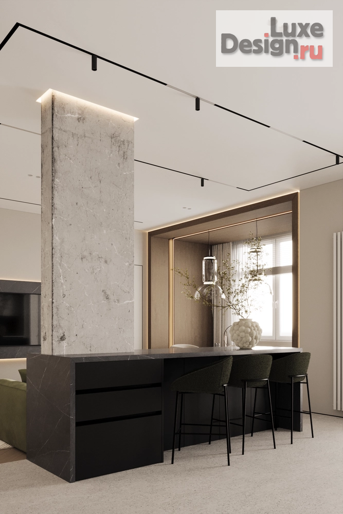 Дизайн интерьера трехкомнатной квартиры "BESTCON RESIDENCE" (фото 7)