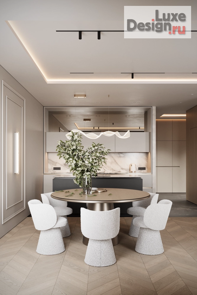 Дизайн интерьера двухкомнатной квартиры "CHICAGO RESIDENCE" (фото 1)