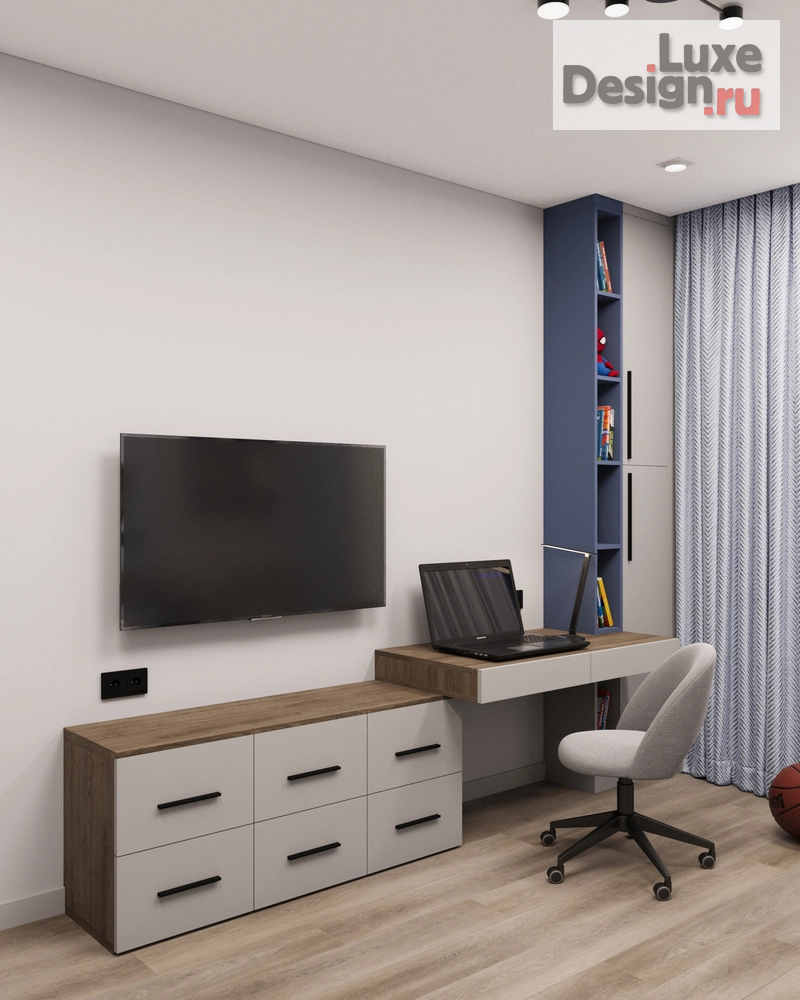 Дизайн интерьера трехкомнатной квартиры "Дизайн-проект 3 ком квартиры ЖК Основатели" (фото 14)