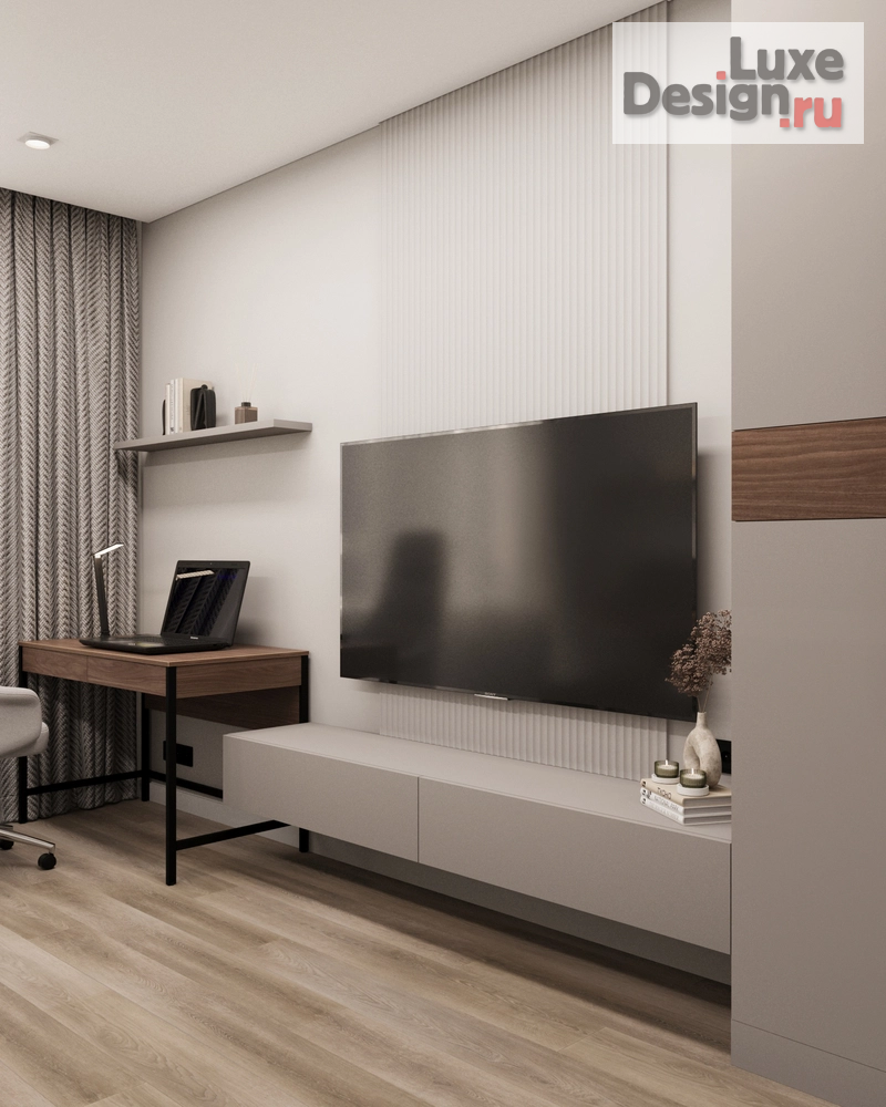 Дизайн интерьера трехкомнатной квартиры "Дизайн-проект 3 ком квартиры ЖК Основатели" (фото 9)