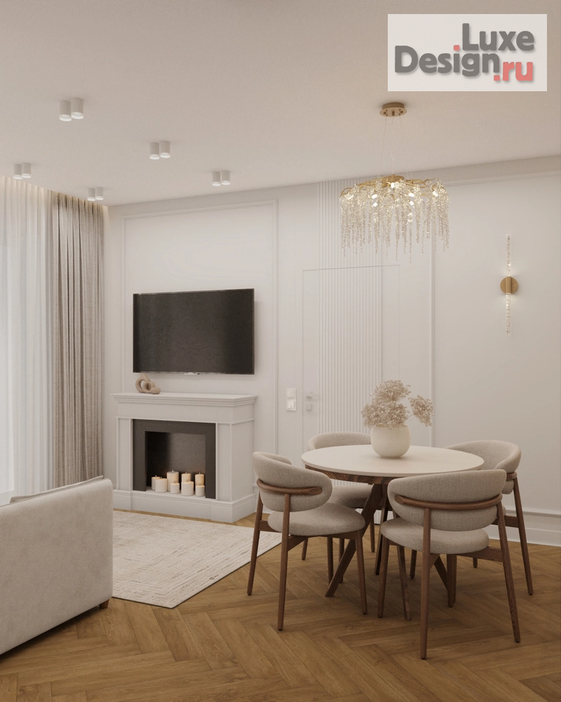 Дизайн интерьера двухкомнатной квартиры "2-ком квартира-студия в ЖК Европейский Берег" (фото 6)