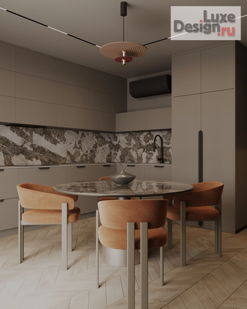 Дизайн интерьера кухни "Дизайн-проект 2комнатной квартиры ЖК Заельцовский" (фото 3)