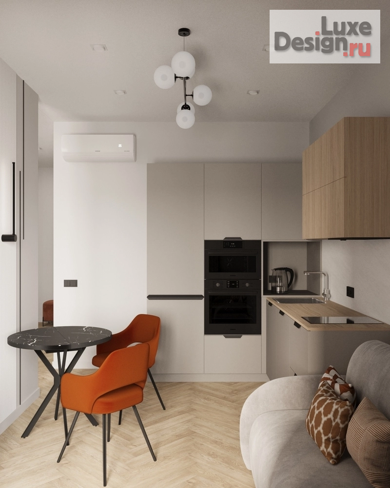 Дизайн интерьера однокомнатной квартиры "1комнатная квартира под аренду в ЖК Нобель" (фото 7)