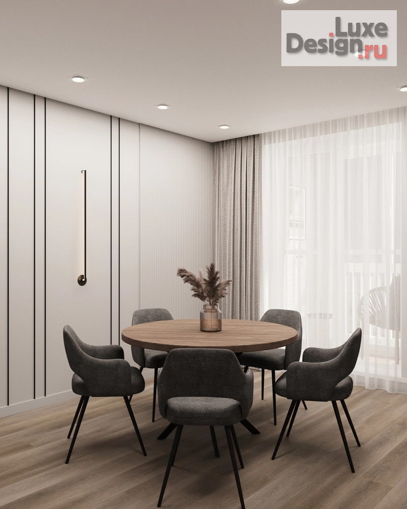 Дизайн интерьера трехкомнатной квартиры "Дизайн-проект 3 ком квартиры ЖК Основатели" (фото 1)