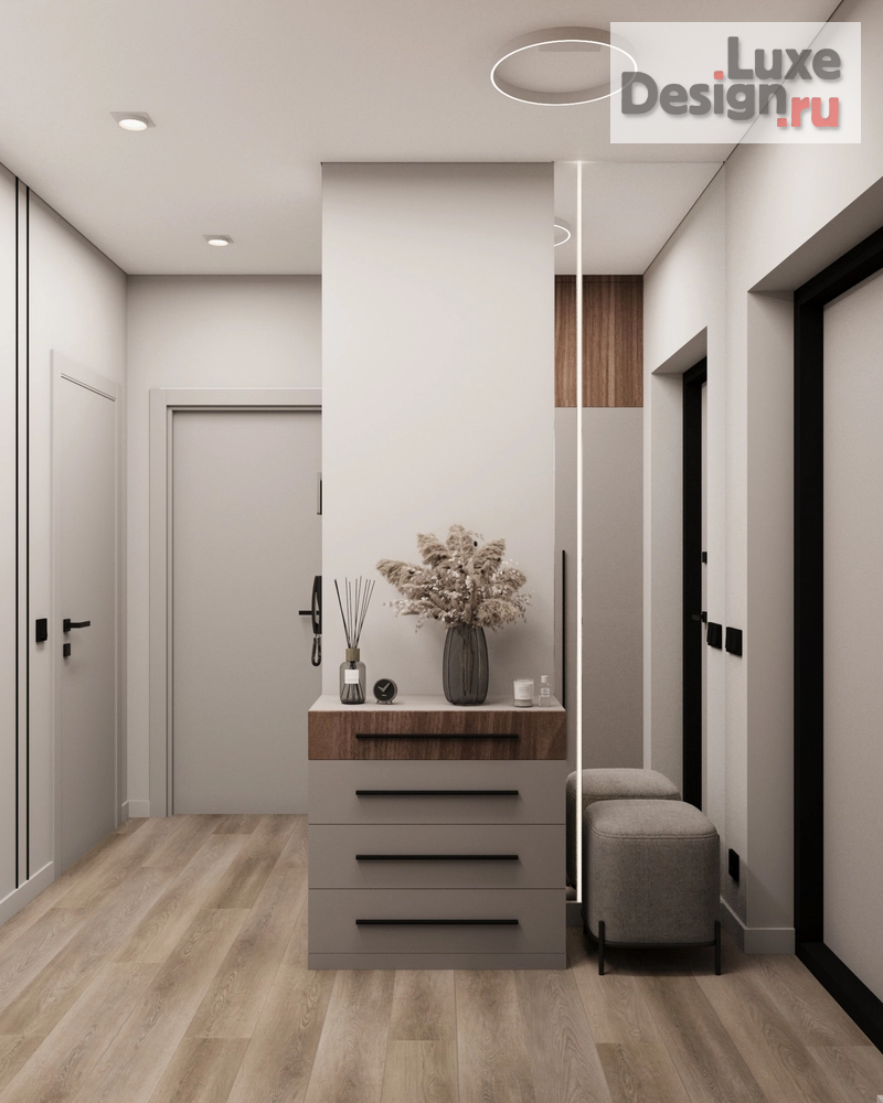 Дизайн интерьера трехкомнатной квартиры "Дизайн-проект 3 ком квартиры ЖК Основатели" (фото 18)