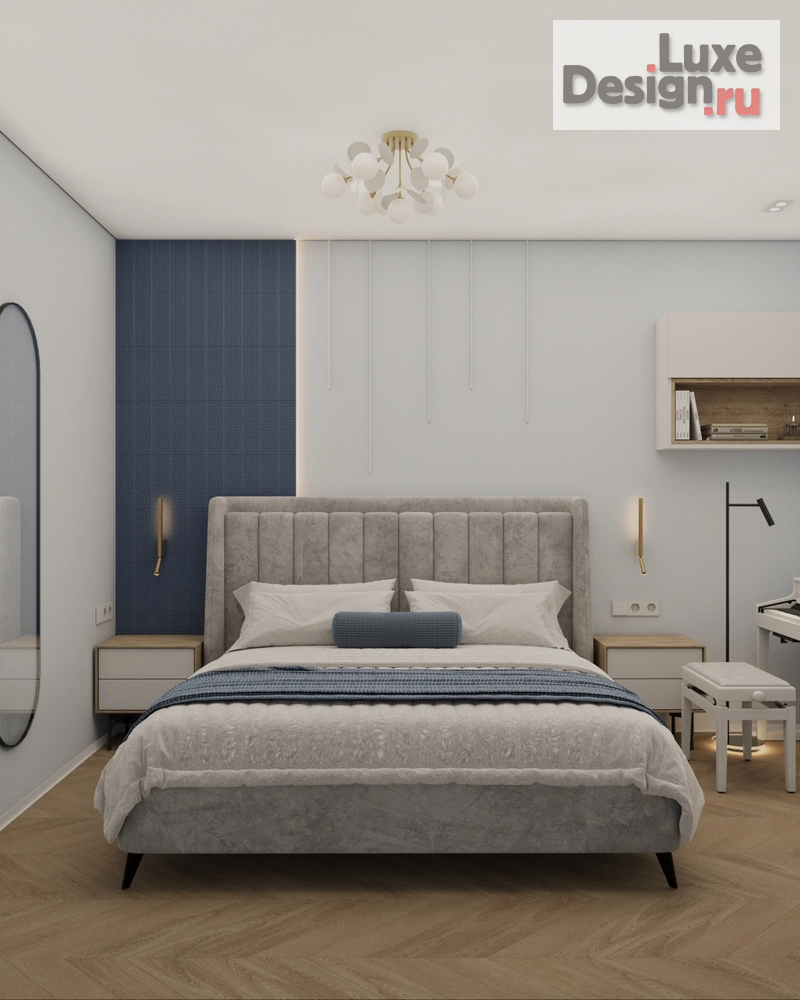 Дизайн интерьера трехкомнатной квартиры "Дизайн-проект квартиры в Москве ЖК Октябрьское поле" (фото 16)