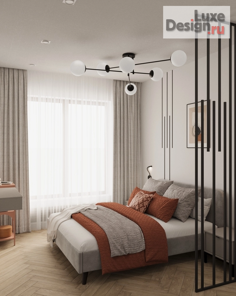 Дизайн интерьера однокомнатной квартиры "1комнатная квартира под аренду в ЖК Нобель" (фото 2)