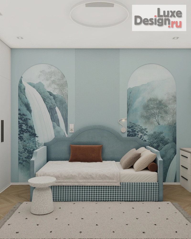 Дизайн интерьера трехкомнатной квартиры "Дизайн-проект квартиры в Москве ЖК Октябрьское поле" (фото 7)