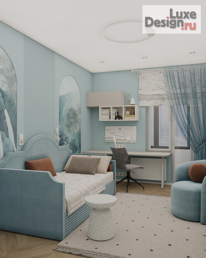 Дизайн интерьера трехкомнатной квартиры "Дизайн-проект квартиры в Москве ЖК Октябрьское поле" (фото 8)