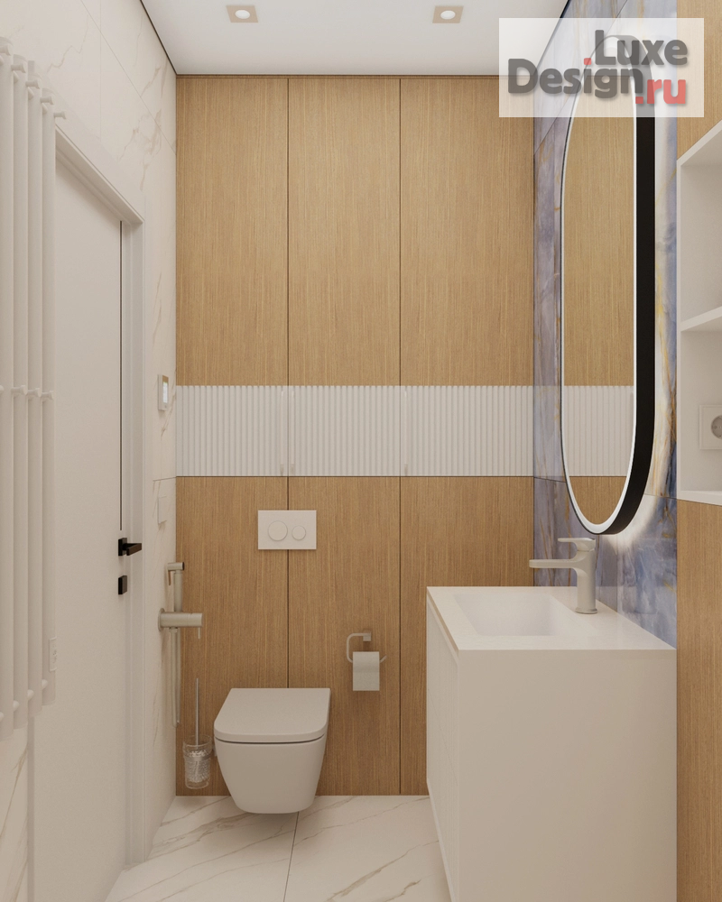 Дизайн интерьера трехкомнатной квартиры "Дизайн-проект квартиры в Москве ЖК Октябрьское поле" (фото 23)