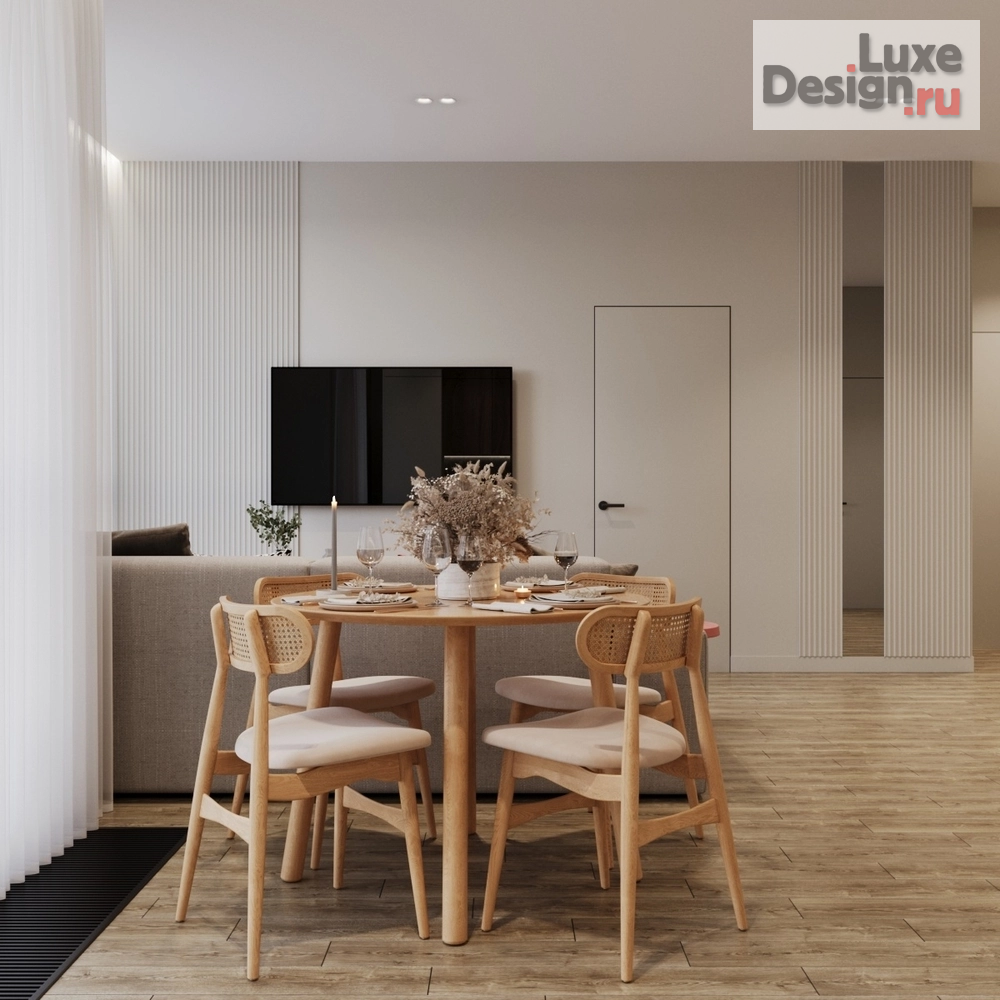 Дизайн интерьера двухкомнатной квартиры "Проект ЖК ВРЕМЯ г.Москва" (фото 2)