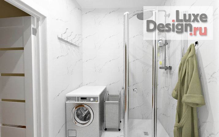 Дизайн интерьера двухкомнатной квартиры "Городская квартира-студия в современном стиле для семьи с одним ребенком-подростком." (фото 10)