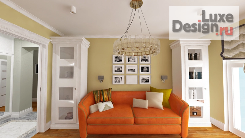 Дизайн интерьера двухкомнатной квартиры "Городская квартира-студия в современном стиле для семьи с одним ребенком-подростком." (фото 4)